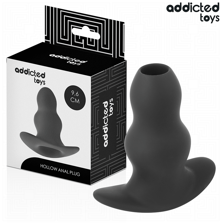 ADDICTED TOYS - HOLLOW ANAL PLUG SILICONE SIZE M 9.6 CM - My naughty haven #