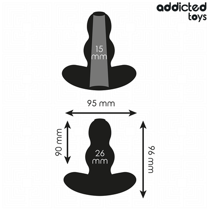 ADDICTED TOYS - HOLLOW ANAL PLUG SILICONE SIZE M 9.6 CM - My naughty haven #