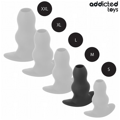 ADDICTED TOYS - HOLLOW ANAL PLUG SILICONE SIZE M 9.6 CM - My naughty haven #