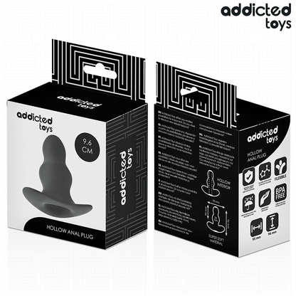 ADDICTED TOYS - HOLLOW ANAL PLUG SILICONE SIZE M 9.6 CM - My naughty haven #