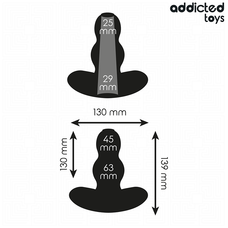 ADDICTED TOYS - HOLLOW ANAL PLUG SILICONE SIZE XL 13.9 CM - My naughty haven #