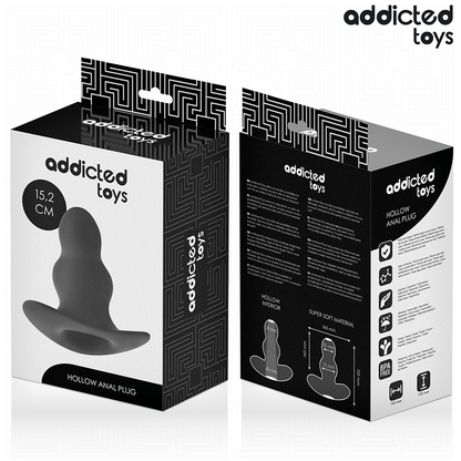 ADDICTED TOYS - HOLLOW ANAL PLUG SILICONE SIZE XXL 15.2 CM - My naughty haven #