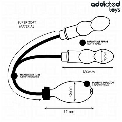 ADDICTED TOYS - INFLATABLE DOUBLE BUTT PLUG MODEL 1 - My naughty haven #
