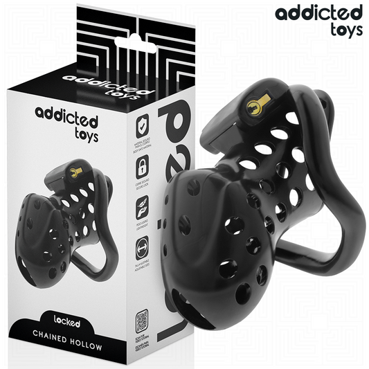 ADDICTED TOYS LOCKED - CHAINED HOLLOW PENIS CAGE 10.5 CM - My naughty haven #