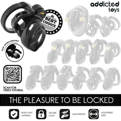 ADDICTED TOYS LOCKED - ETERNAL LOCK PENIS CAGE 9 CM - My naughty haven #