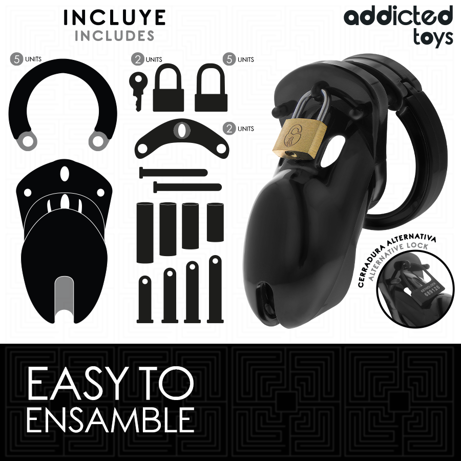 ADDICTED TOYS LOCKED - FORBIDDEN VAULT PENIS CAGE 10 CM - My naughty haven #