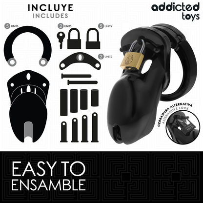 ADDICTED TOYS LOCKED - FORBIDDEN VAULT PENIS CAGE 10 CM - My naughty haven #