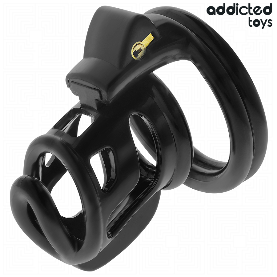 ADDICTED TOYS LOCKED - GILDEN CAGE SILICONE PENIS CAGE 8.5 CM - My naughty haven #