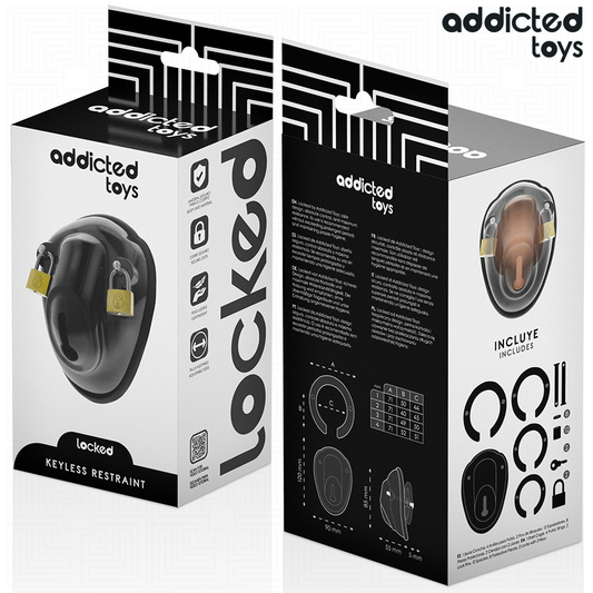 ADDICTED TOYS LOCKED - КЛЕТКА ЗА ПЕНИС БЕЗ КЛЮЧ 11,5 СМ