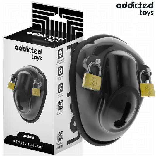 ADDICTED TOYS LOCKED - KEYLESS RESTRAINT PENIS CAGE 11.5 CM - My naughty haven #
