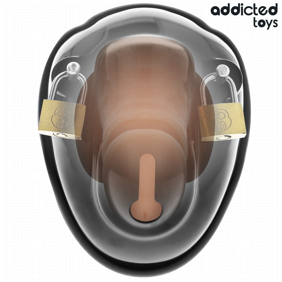 ADDICTED TOYS LOCKED - KEYLESS RESTRAINT PENIS CAGE 11.5 CM - My naughty haven #