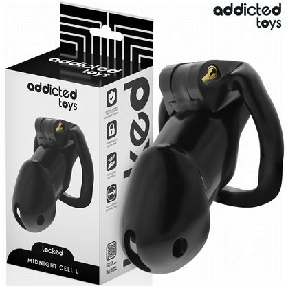 ADDICTED TOYS LOCKED - MINDNIGHT CELL PENIS CAGE SIZE L - My naughty haven #