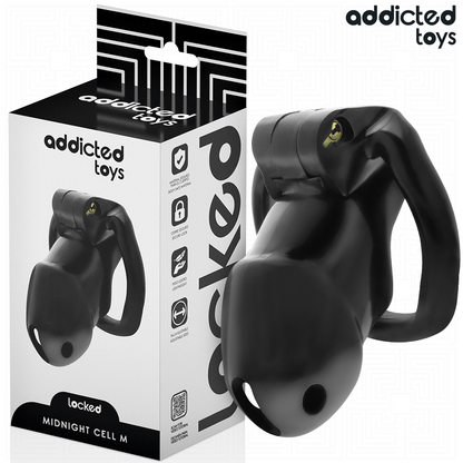 ADDICTED TOYS LOCKED - MINDNIGHT CELL PENIS CAGE SIZE M - My naughty haven #