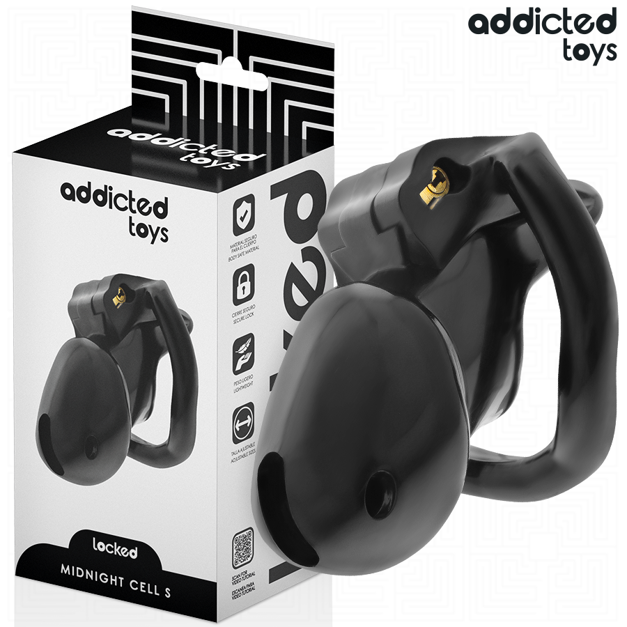 ADDICTED TOYS LOCKED - MINDNIGHT CELL PENIS CAGE SIZE S - My naughty haven #