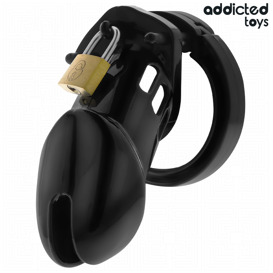 ADDICTED TOYS LOCKED - OBSIDIAN HOLD PENIS CAGE SIZE M - My naughty haven #