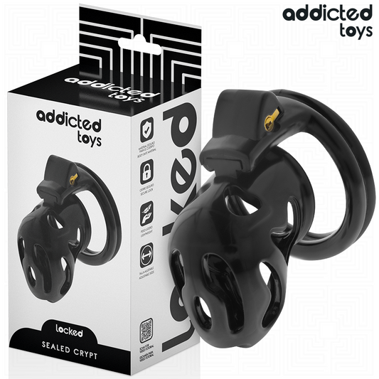 ADDICTED TOYS LOCKED - SEALED CRYPT PENIS CAGE 8 CM - My naughty haven #