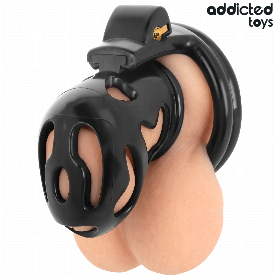 ADDICTED TOYS LOCKED - SEALED CRYPT PENIS CAGE 8 CM - My naughty haven #