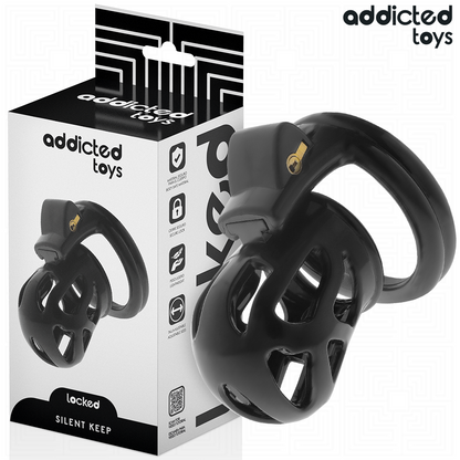 ADDICTED TOYS LOCKED - SILENT KEEP PENIS CAGE 7.5 CM - My naughty haven #