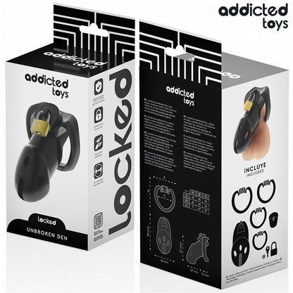 ADDICTED TOYS LOCKED - UNBROKEN DEN PENIS CAGE 9.8 CM - My naughty haven #