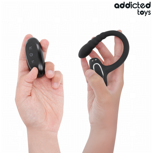 ADDICTED TOYS - P-SPOT VIBRATING COCK RING REMOTE CONTROL - My naughty haven #