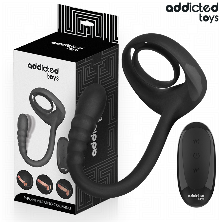 ADDICTED TOYS - P-SPOT VIBRATING COCK RING REMOTE CONTROL - My naughty haven #