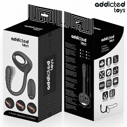 ADDICTED TOYS - P-SPOT VIBRATING COCK RING REMOTE CONTROL - My naughty haven #