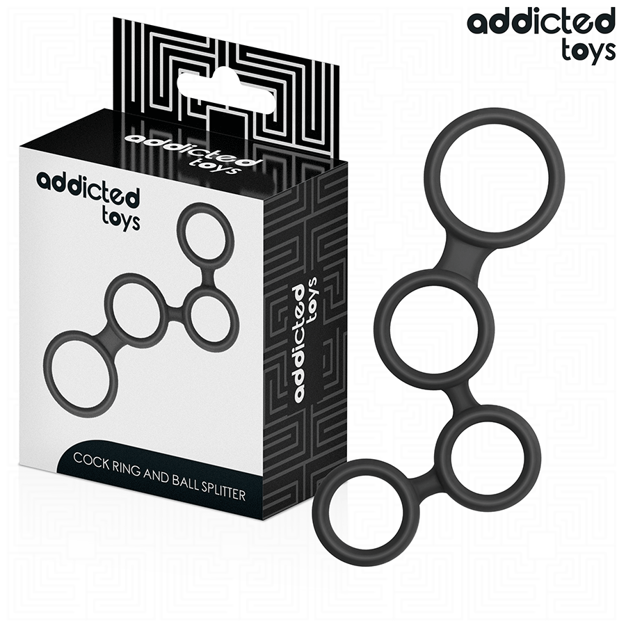 ADDICTED TOYS - PENIS RING WITH DIVIDERS FOR TESTICLES - My naughty haven #