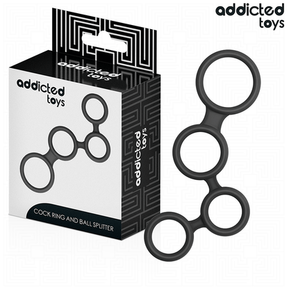 ADDICTED TOYS - PENIS RING WITH DIVIDERS FOR TESTICLES - My naughty haven #