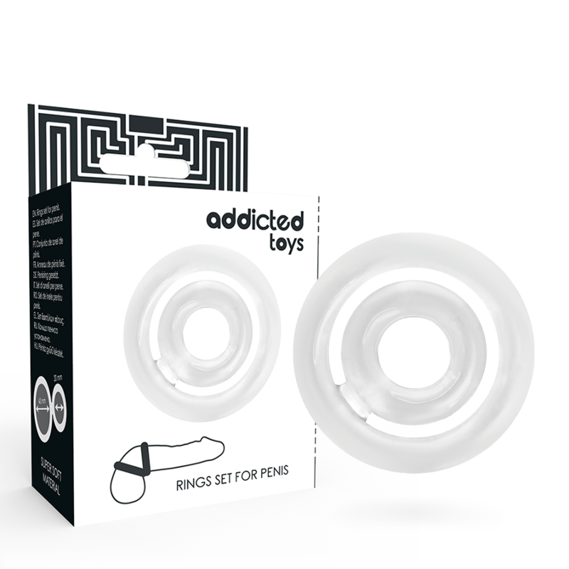 ADDICTED TOYS - POTENZ- C-RING PENIS CLEAR - My naughty haven #