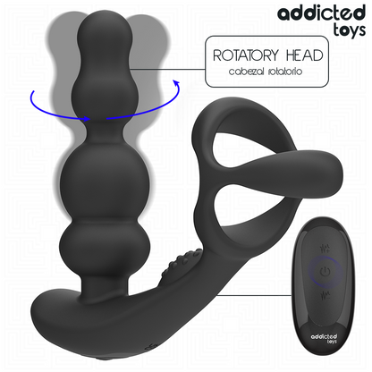 ADDICTED TOYS - ROTATING PROSTATE MASSAGER REMOTE CONTROL - My naughty haven #