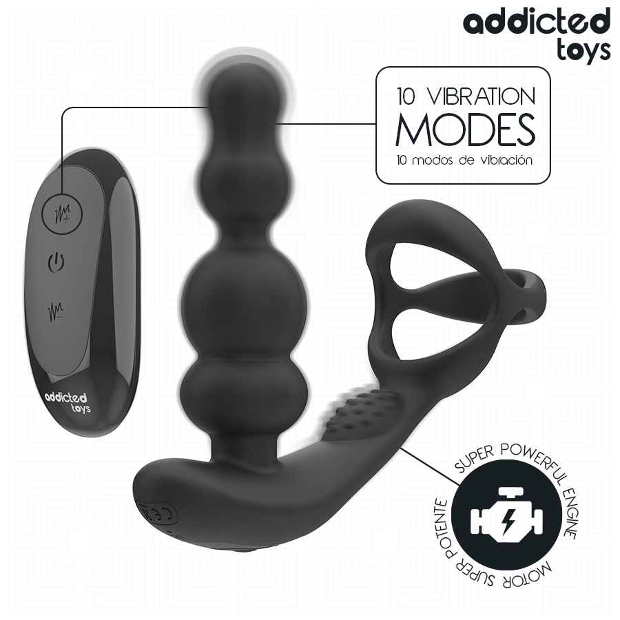 ADDICTED TOYS - ROTATING PROSTATE MASSAGER REMOTE CONTROL - My naughty haven #