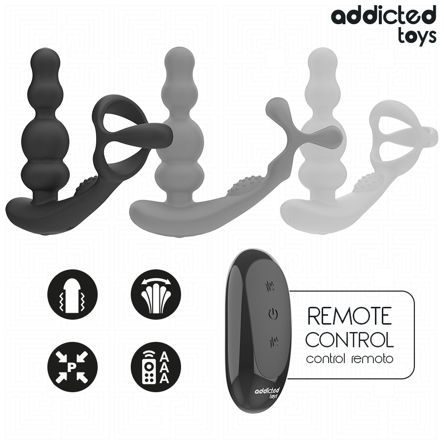 ADDICTED TOYS - ROTATING PROSTATE MASSAGER REMOTE CONTROL - My naughty haven #