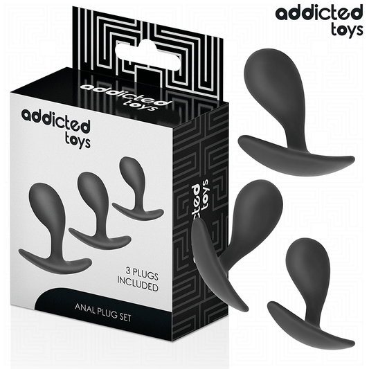 ADDICTED TOYS - SET OF 3 ANAL PLUG SILICONE MODEL 3 - My naughty haven #