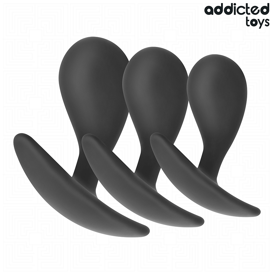 ADDICTED TOYS - SET OF 3 ANAL PLUG SILICONE MODEL 3 - My naughty haven #