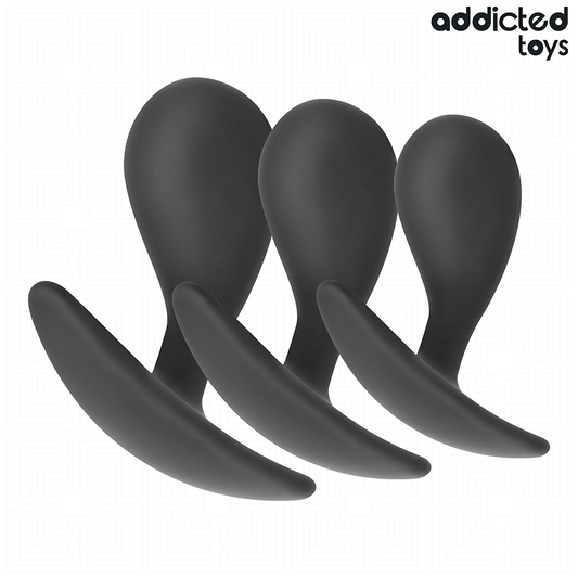 ADDICTED TOYS - SET OF 3 ANAL PLUG SILICONE MODEL 3 - My naughty haven #