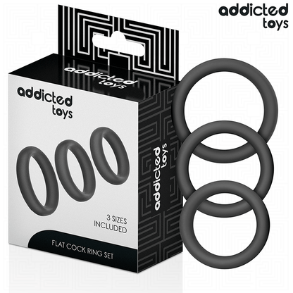 ADDICTED TOYS - SET OF FLAT SILICONE RINGS - My naughty haven #