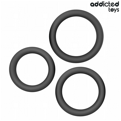 ADDICTED TOYS - SET OF FLAT SILICONE RINGS - My naughty haven #
