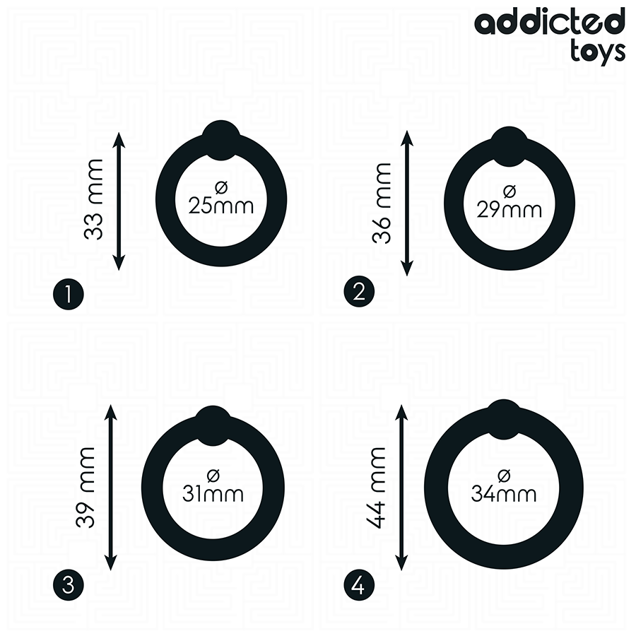 ADDICTED TOYS - SET OF PRESSURE SILICONE RINGS - My naughty haven #