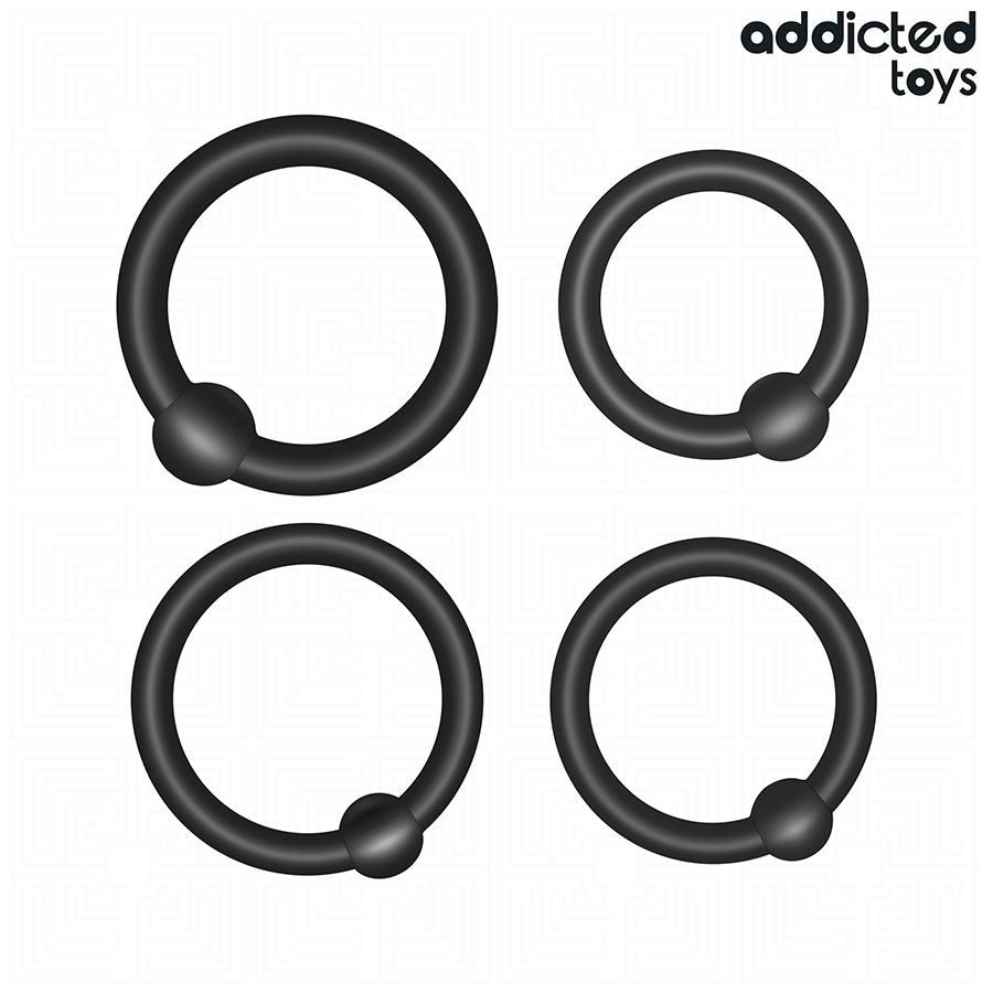 ADDICTED TOYS - SET OF PRESSURE SILICONE RINGS - My naughty haven #