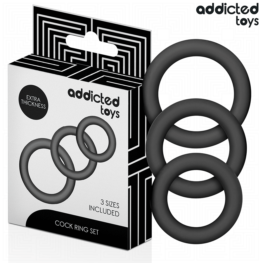 ADDICTED TOYS - SET OF SILICONE RINGS MODEL 1 - My naughty haven #