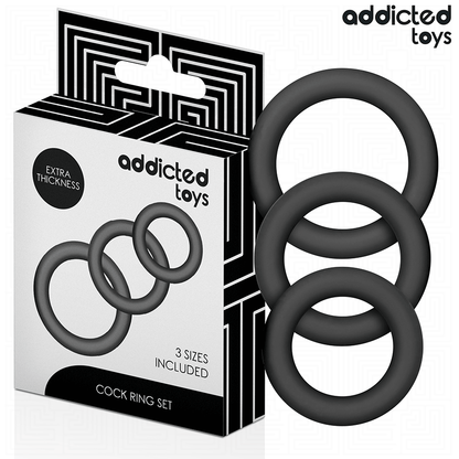 ADDICTED TOYS - SET OF SILICONE RINGS MODEL 1 - My naughty haven #
