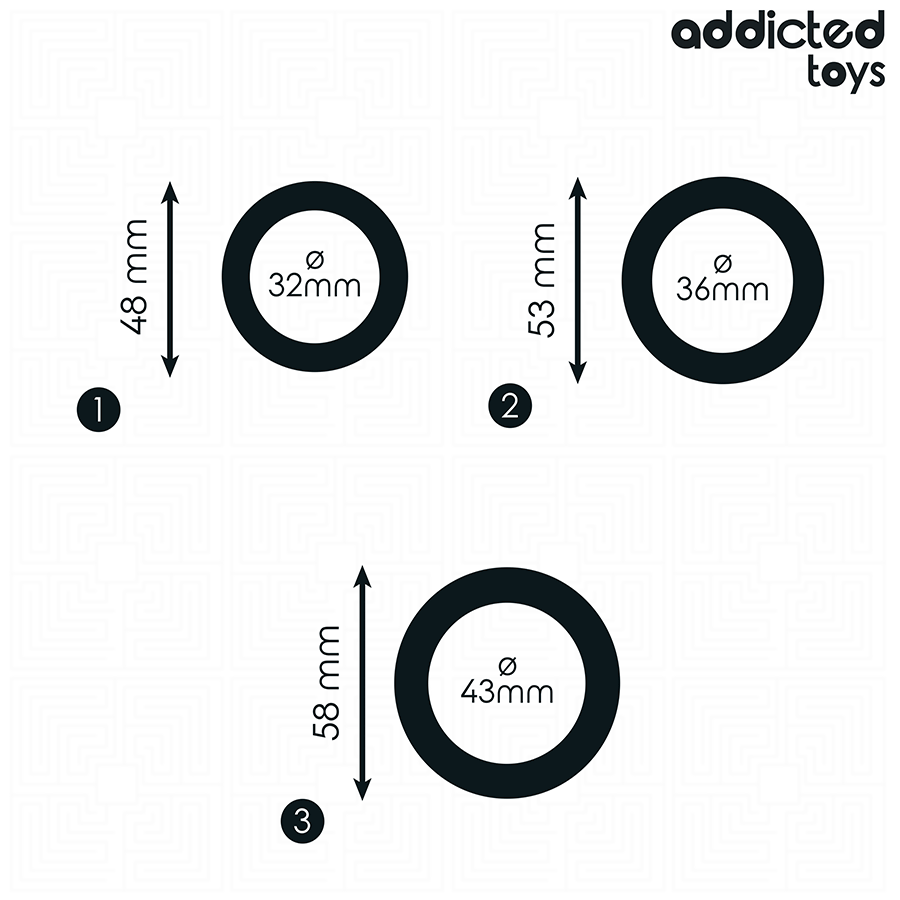 ADDICTED TOYS - SET OF SILICONE RINGS MODEL 1 - My naughty haven #