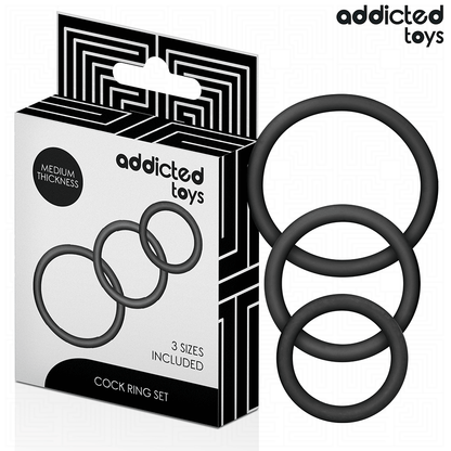 ADDICTED TOYS - SET OF SILICONE RINGS MODEL 2 - My naughty haven #