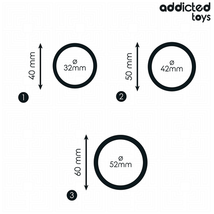 ADDICTED TOYS - SET OF SILICONE RINGS MODEL 2 - My naughty haven #