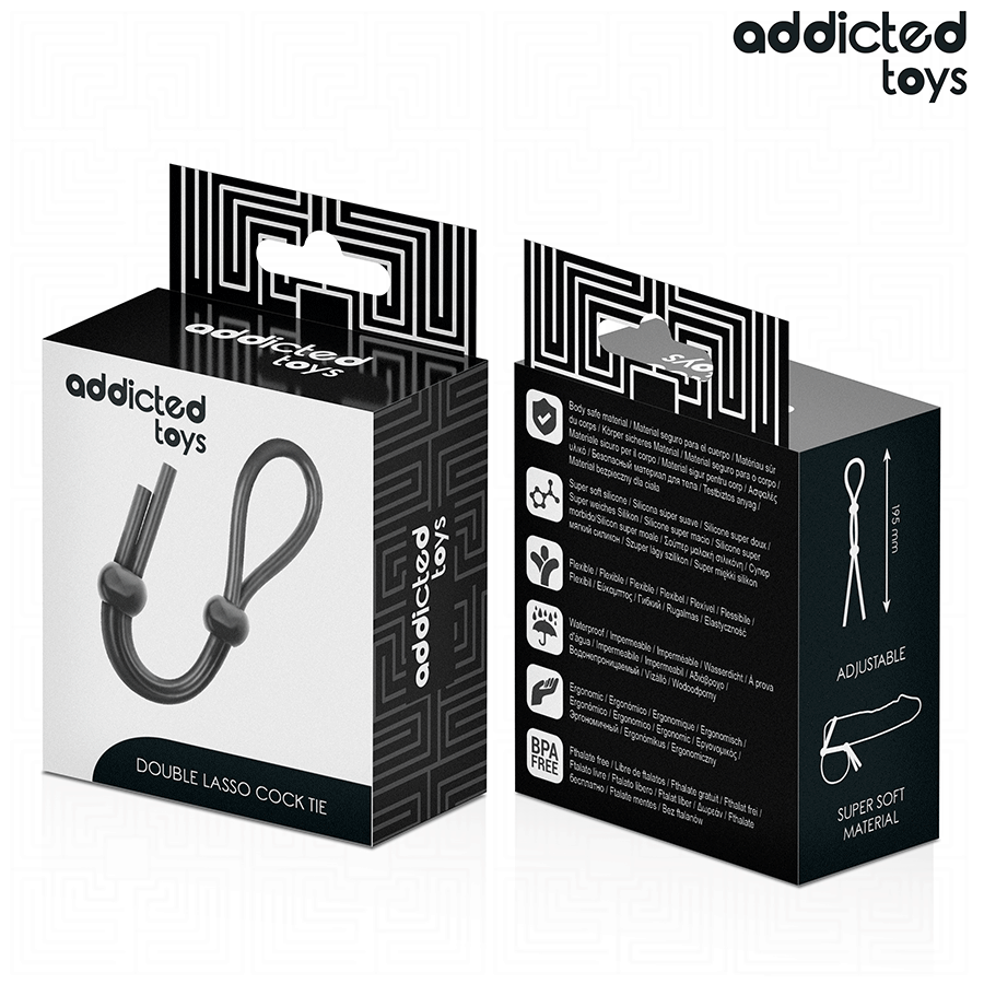 ADDICTED TOYS - SILICONE ROPE FOR THE DOUBLE LOOP PENIS - My naughty haven #