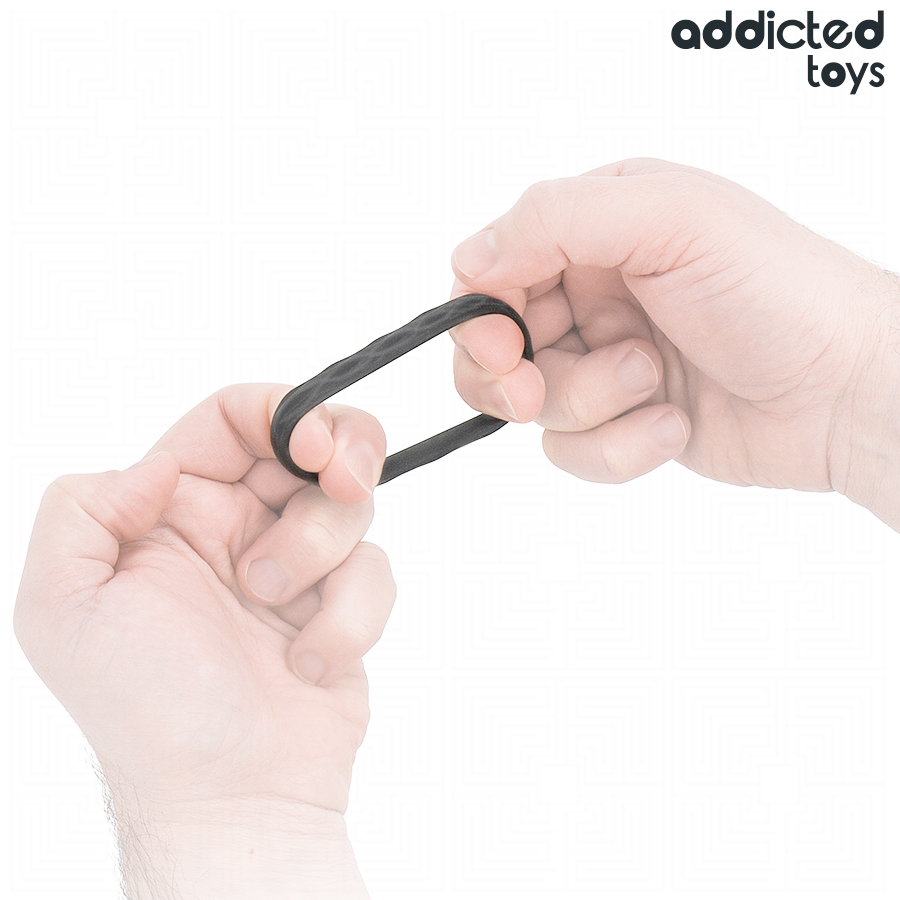 ADDICTED TOYS - TEXTURED COCK RING SET 4 SIZES - My naughty haven #