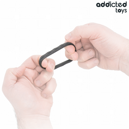 ADDICTED TOYS - TEXTURED COCK RING SET 4 SIZES - My naughty haven #