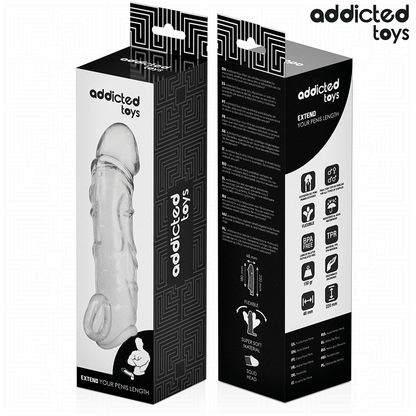 ADDICTED TOYS - TRANSPARENT PENIS EXTENSON 27 CM - My naughty haven #