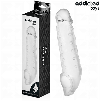 ADDICTED TOYS - TRANSPARENT PENIS EXTENSON SIZE S 23 CM - My naughty haven #