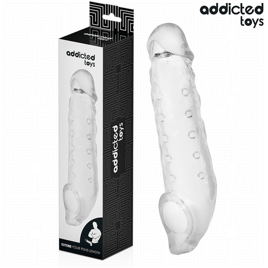 ADDICTED TOYS - TRANSPARENT PENIS EXTENSON SIZE S 23 CM - My naughty haven #